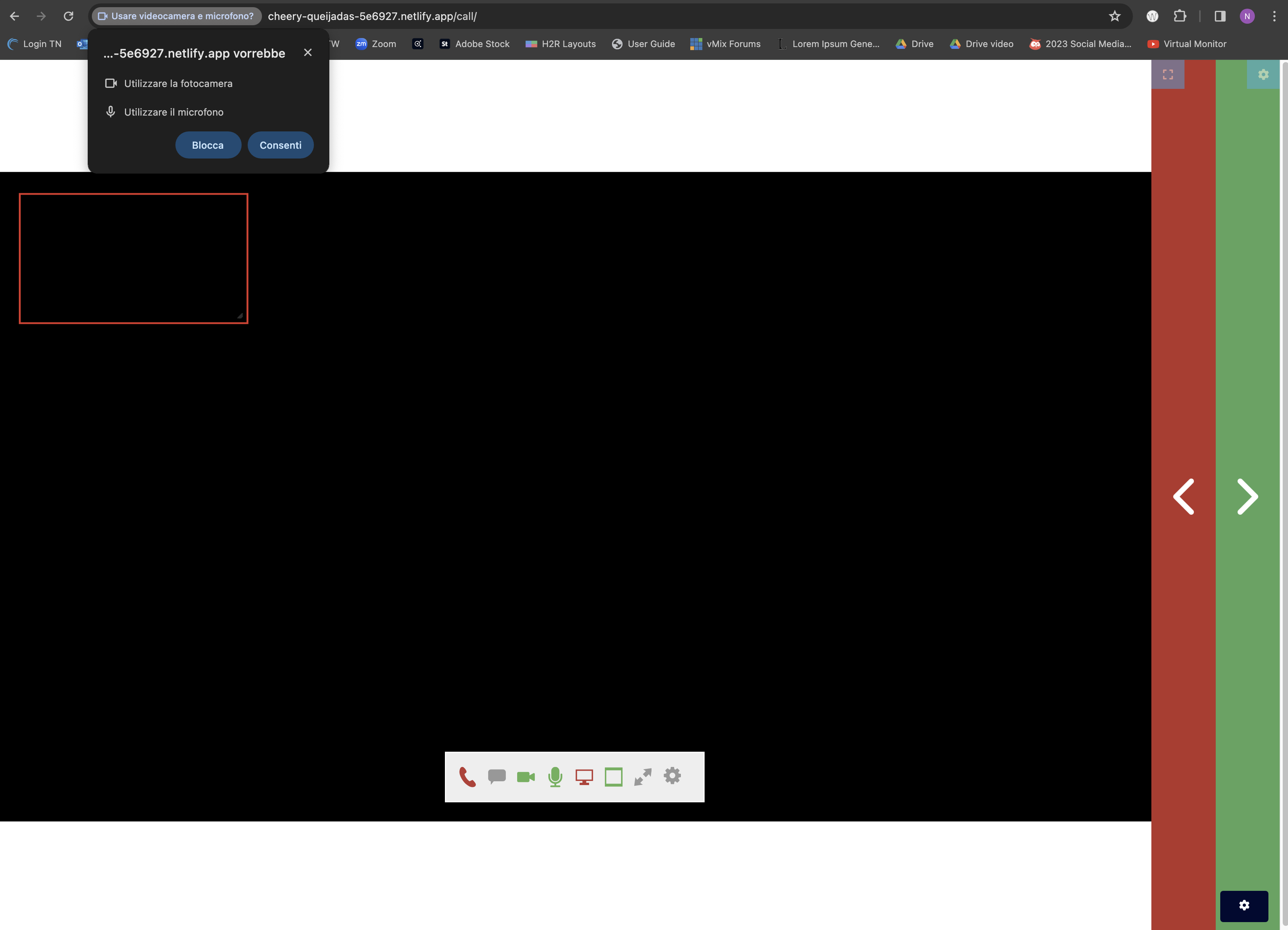 Gestione permessi browser